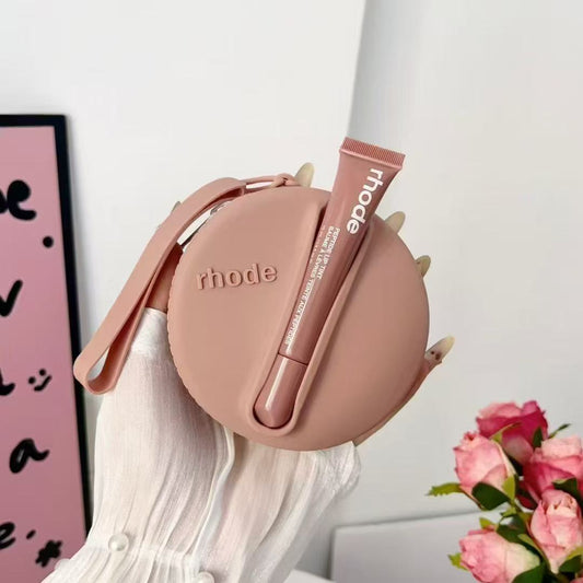 PORTABLE LIPSTICK HOLDER BAG COSMETIC MIRROR ORGANIZER.