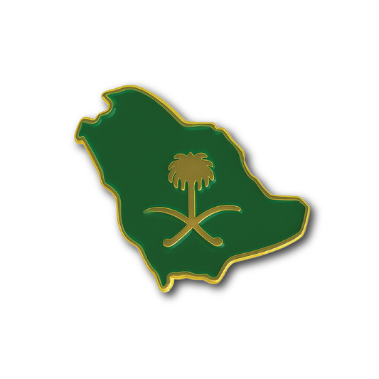 Map Metal Badge