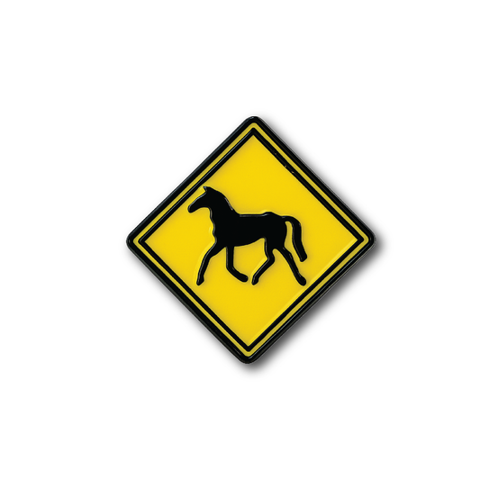 Road Sign Metal Badge
