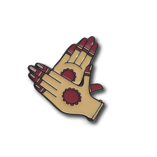 Hand Metal Badge